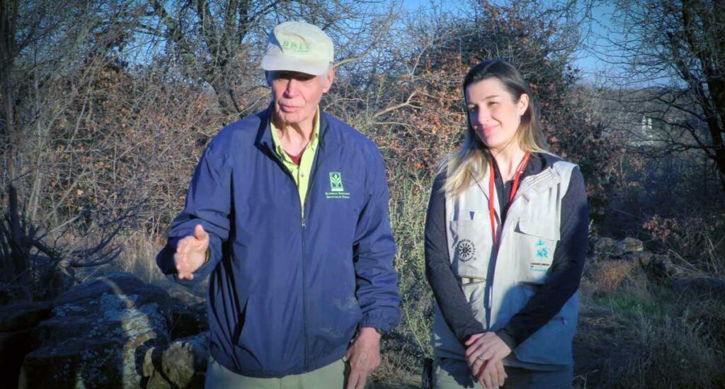 Bob O'Kennon and Manuela Dal Forno speak of lichens in the Dallas area